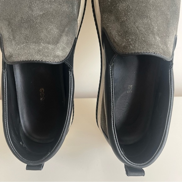 Sergio Rossi Suede Leather Slip-On Sneakers Loafer Zipper size 39EU or 8US - Picture 11 of 14